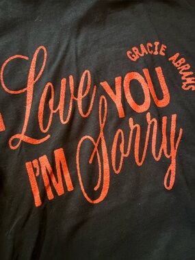Gracie Abrams "I Love You I'm Sorry" graphic T-shirt | NWT Sz M